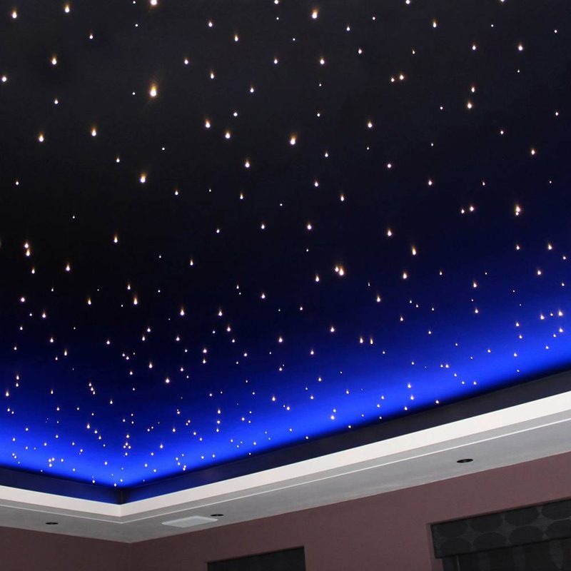 RGB Colorato LED Plastica Fibra Ottica Kit Soffitto Stella Luce