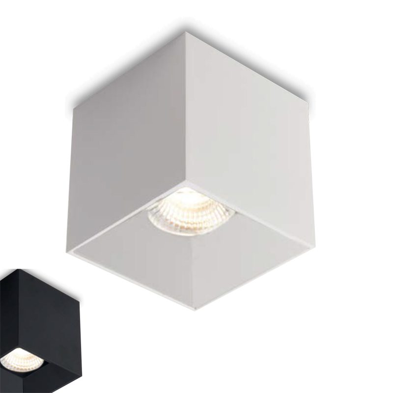 INTEC LIGHT Town faretto da soffitto quadrato per lampadine GU10 LED