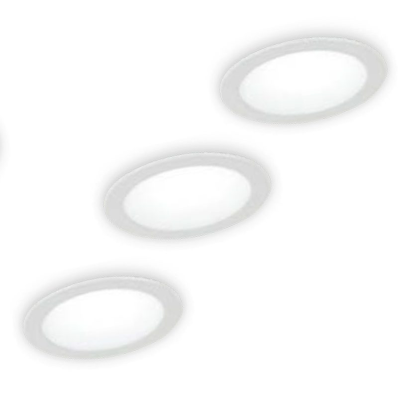 Fuori Produzione: 5W LED Faretto LED da Incasso quadrato orientabile corpo  bianco bianco