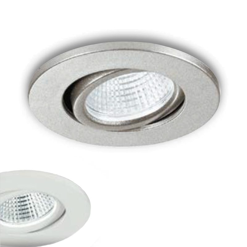 Faretto quadrato orientabile incasso soffitto moderno luce LED 5W