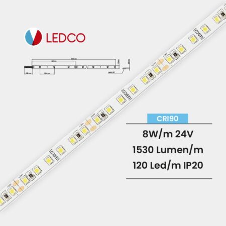 STRISCIA LED STRIP LED STRISCIA LED PERFORMANTE SL120 ES IP20 CRI90 LEDCO