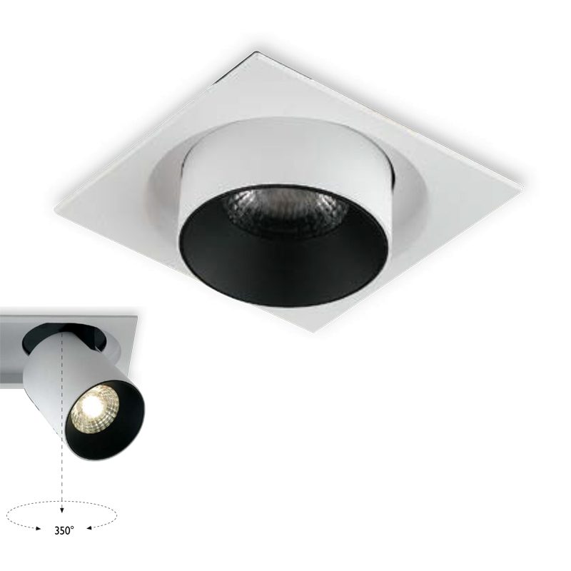 INTEC LIGHT Outsider faretto LED ad incasso orientabile 15W 30W