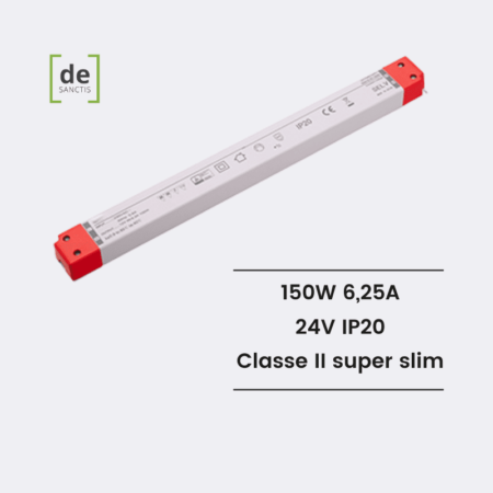 Alimentatore Classe II Super slim 150W DSS20-150W24V 24V DE SANCTIS LIGHT & DESIGN