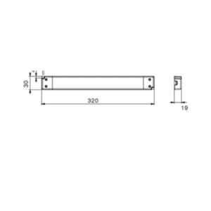Alimentatore Classe II super slim 100W DSS20-100W24V 24V Disegno tecnico DE SANCTIS LIGHT & DESIGN