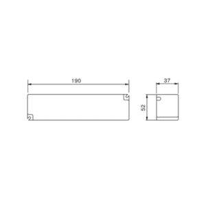 Alimentatore da esterno DS67-100W24V Disegno tecnico de Sanctis Light & Design