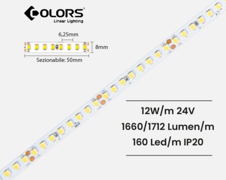 STRISCIA LED STRIP LED STRISCIA LED PERFORMANTE D8160 24V IP20 COLORS