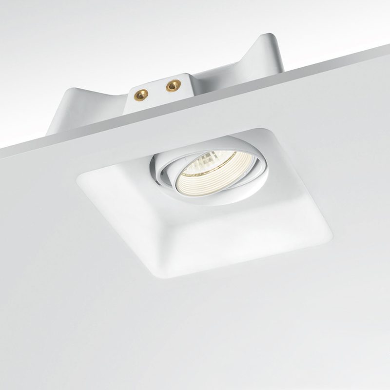 Faretto quadrato orientabile incasso soffitto moderno luce LED 5W