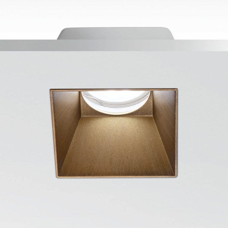Cover Rame Faretto a incasso in gesso con cover rame GU10 Astra Q – Gea Led | Luceled