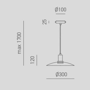 Lampada a sospensione Cora
