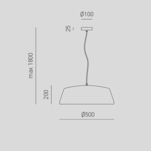 Lampadario a sospensione Blanca