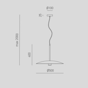 Lampadario a sospensione bruna