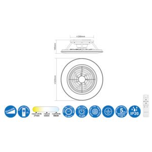 Ventilatore da soffitto Alisio Mini