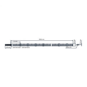 STRIP LED PERFORMANTE SL500 24V IP20 LEDCO DISEGNO TECNICO