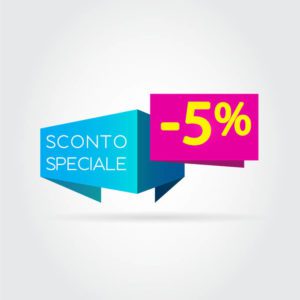 sconto 5 percento
