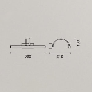 Lampada a parete GAP430 Gea Led