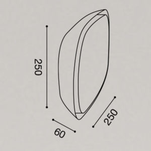 Lampada soffitto per esterno GES090 Gea Led