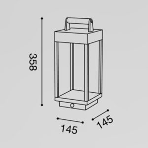 Lampada da terra per esterno USB GES780 Gea Led