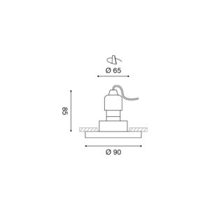 Faretto a incasso LED Gealed GFA320