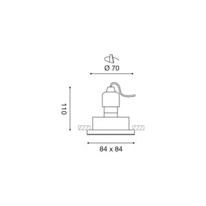 Faretto a incasso LED Gealed GFA370