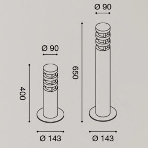 Lampada da terra GES012 Gea Led