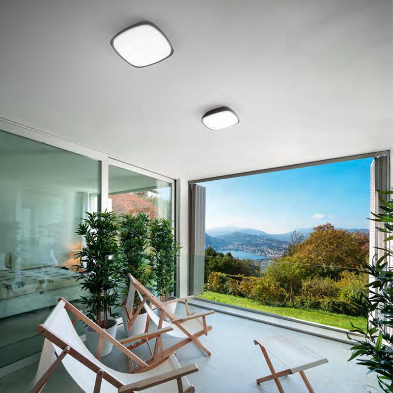 Plafonnier en polycarbonate Gea Led SHAU GAP050