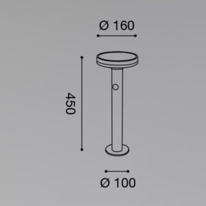Lampada da terra per esterno GES791 Gea Led