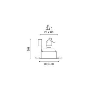 Faretto a incasso LED Gealed GFA490