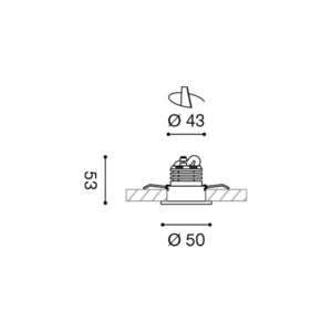 Faretto a incasso LED Gealed GFA770