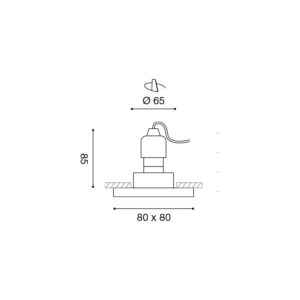 Faretto a incasso LED Gealed GFA320