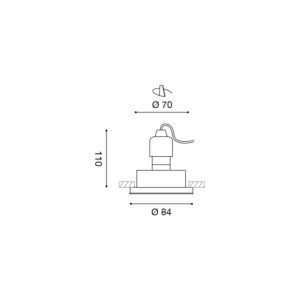 Faretto a incasso LED Gealed GFA370