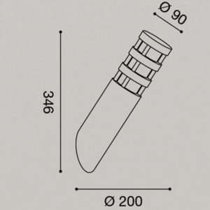 Lampada da parete GES012 Gea Led