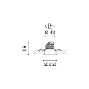 Faretto a incasso LED Gealed GFA770