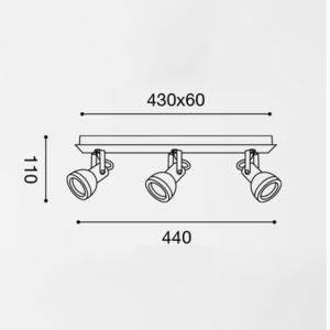 Lampada a parete GPS012 Gea Led