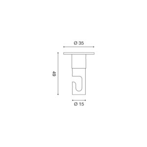 Decentratore in metallo GSBL10 – Gea Led