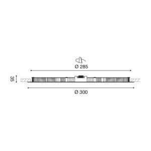 Faretto da incasso LED GFA840 Gea led