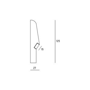 Battiscopa per strisce Led DS5038