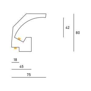 Cornice per striscia Led DS5032 luceledcom