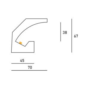 Cornice per striscia Led DS5033 luceledcom