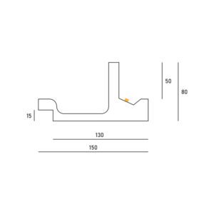 Cornice per striscia Led DS5034 luceledcom