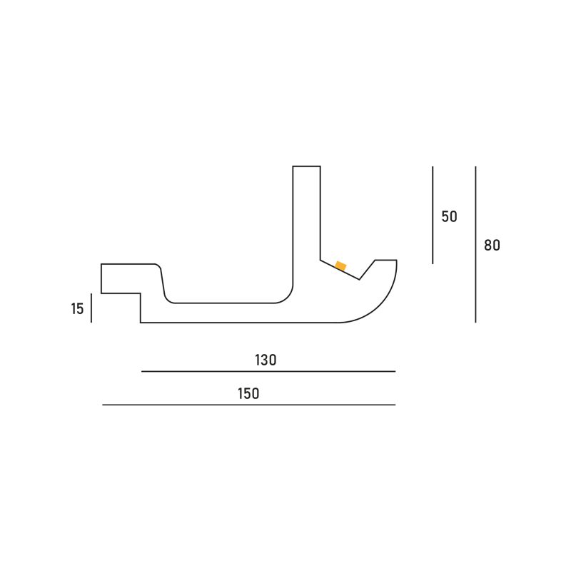 Cornice in gesso per illuminazione indiretta led DS5022