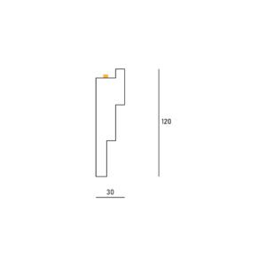 Cornice per striscia Led DS5037 luceledcom