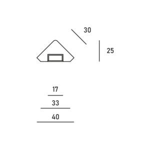 Profilo taglio di luce per LED DS4019
