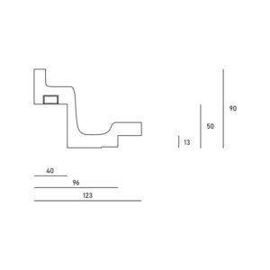Profilo taglio di luce per LED DS4021