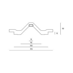 Profilo taglio di luce per LED DS4022