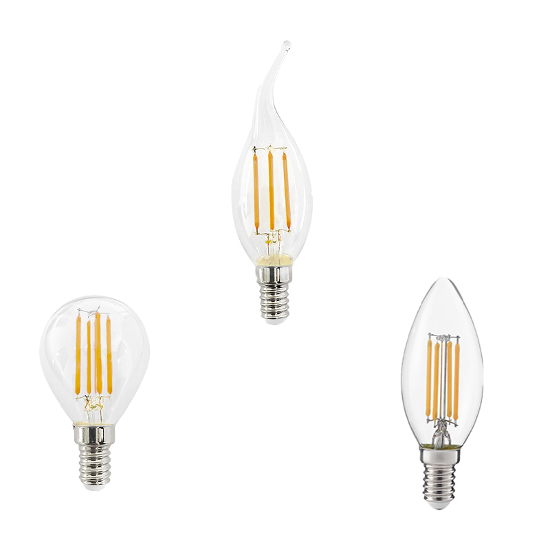 Lampadina a led GLA290C GLA290N in vetro trasparente, attacco E14