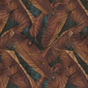 Carta da parati Deco Leaves luceledcom