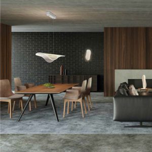 Lampada a sospensione Bianca Ambientazione-1 Mantra Illuminazione luceledcom