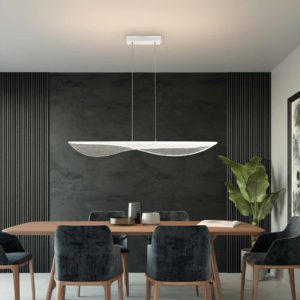 Lampada a sospensione Bianca Ambientazione Mantra Illuminazione luceledcom