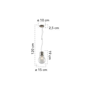 Lampada a sospensione disegno tecnico Lampd SOSP.15