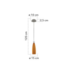 Lampada a sospensione disegno tecnico Swing SP-1 AMB